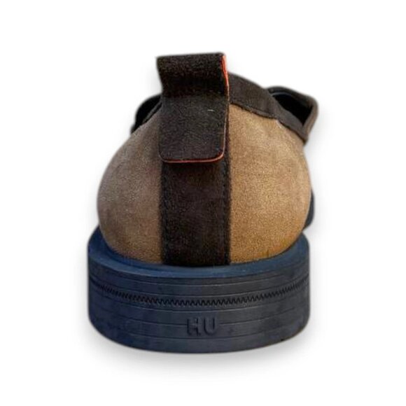 HUGO Varian Loafers Men's Gray-Brown Leather Slip-On US 9 (UK 8 EU 42) MSRP $199 - Picture 3 of 4